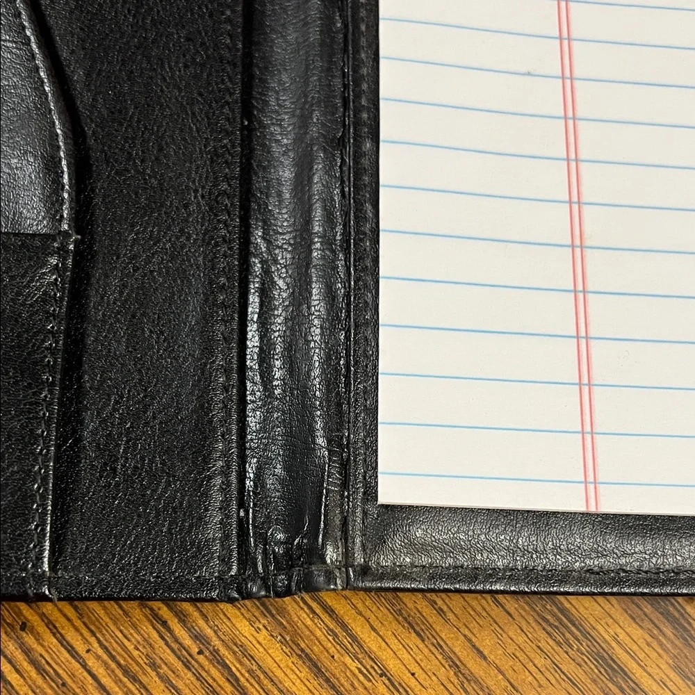 Black Leather Portfolio Binder